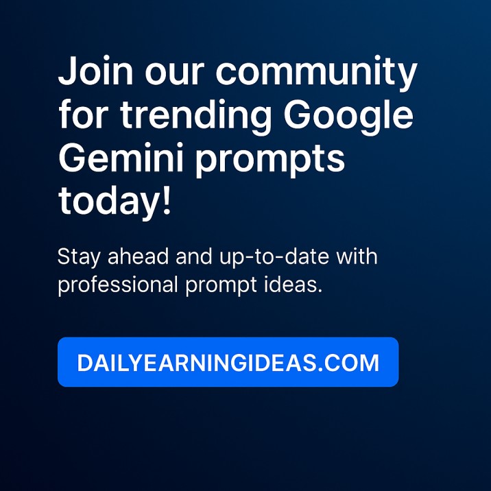 daily google gemini ai image prompt
